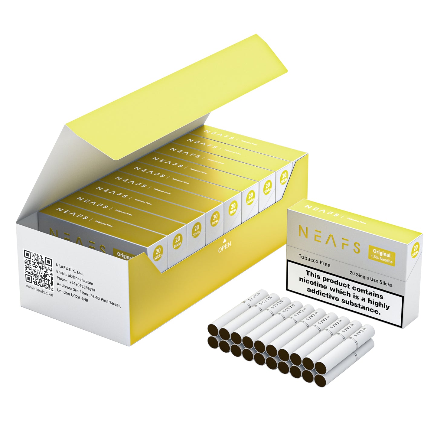 NEAFS Original Tobacco Free Heated Sticks – 200 Sticks