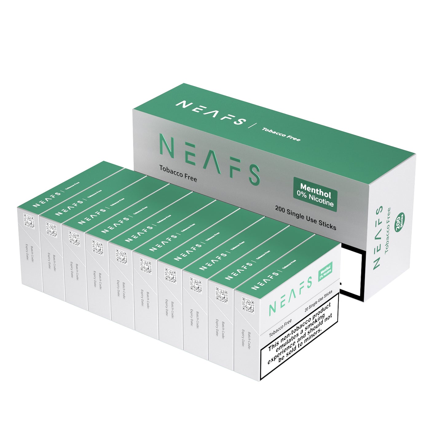 NEAFS Menthol Tobacco Free Heated Sticks – 200 Sticks