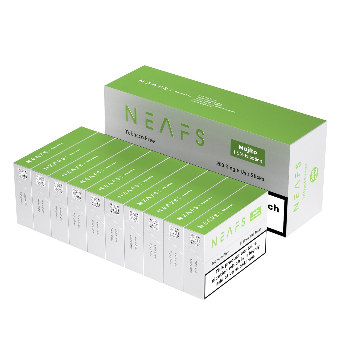 NEAFS Mojito Tobacco Free Heated Sticks – 200 Sticks
