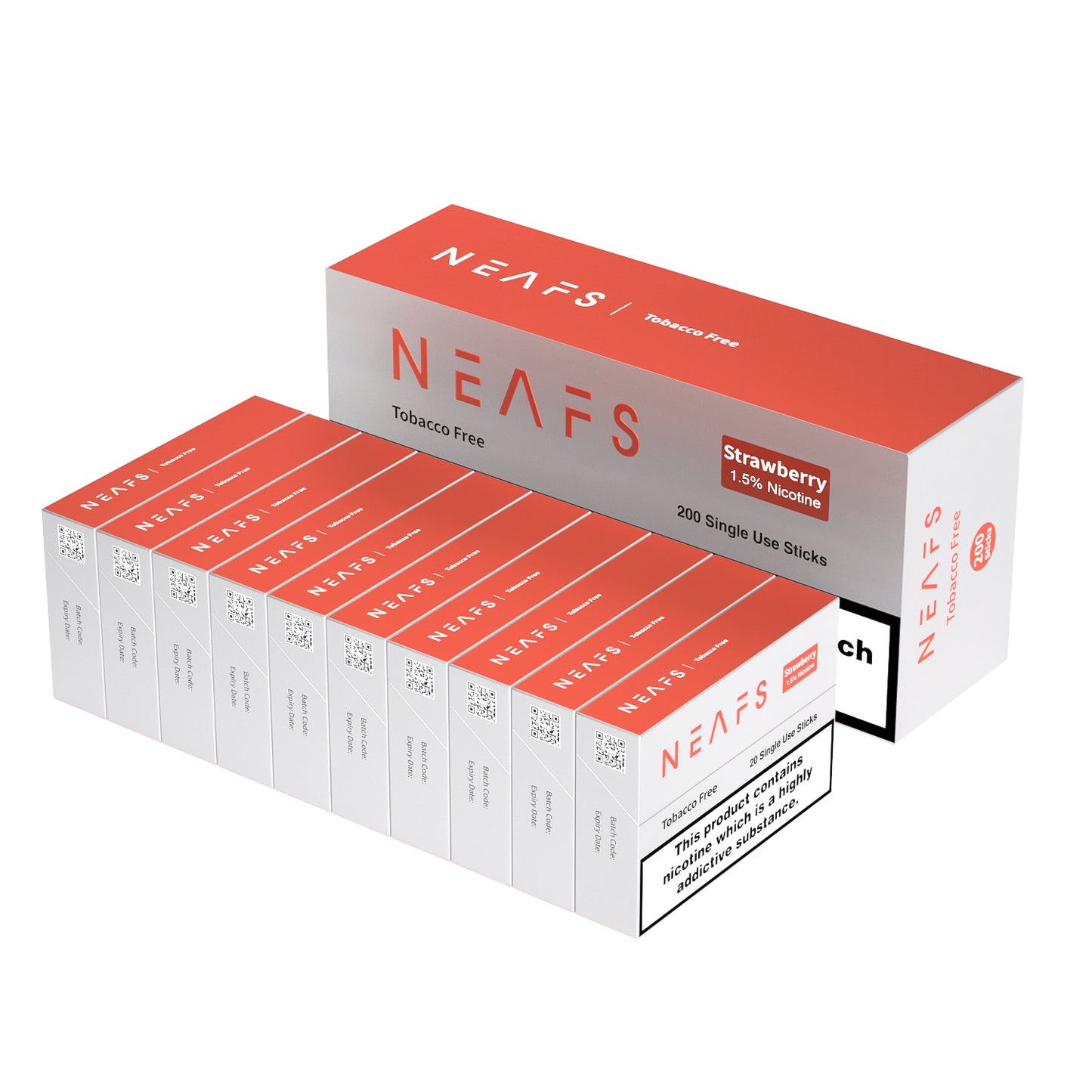 NEAFS Strawberry Tobacco Free Heated Sticks – 200 Sticks