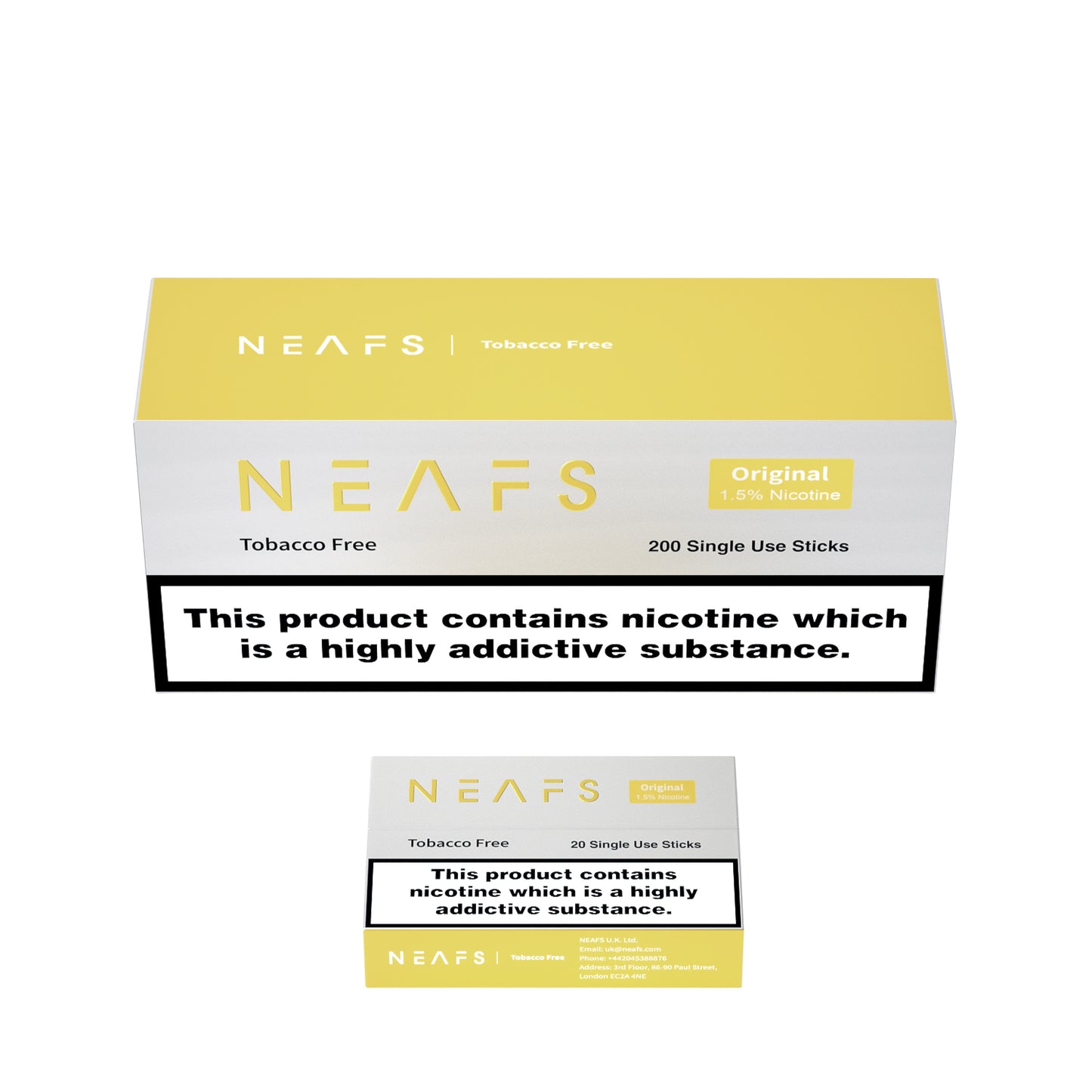 NEAFS Original Tobacco Free Heated Sticks – 200 Sticks