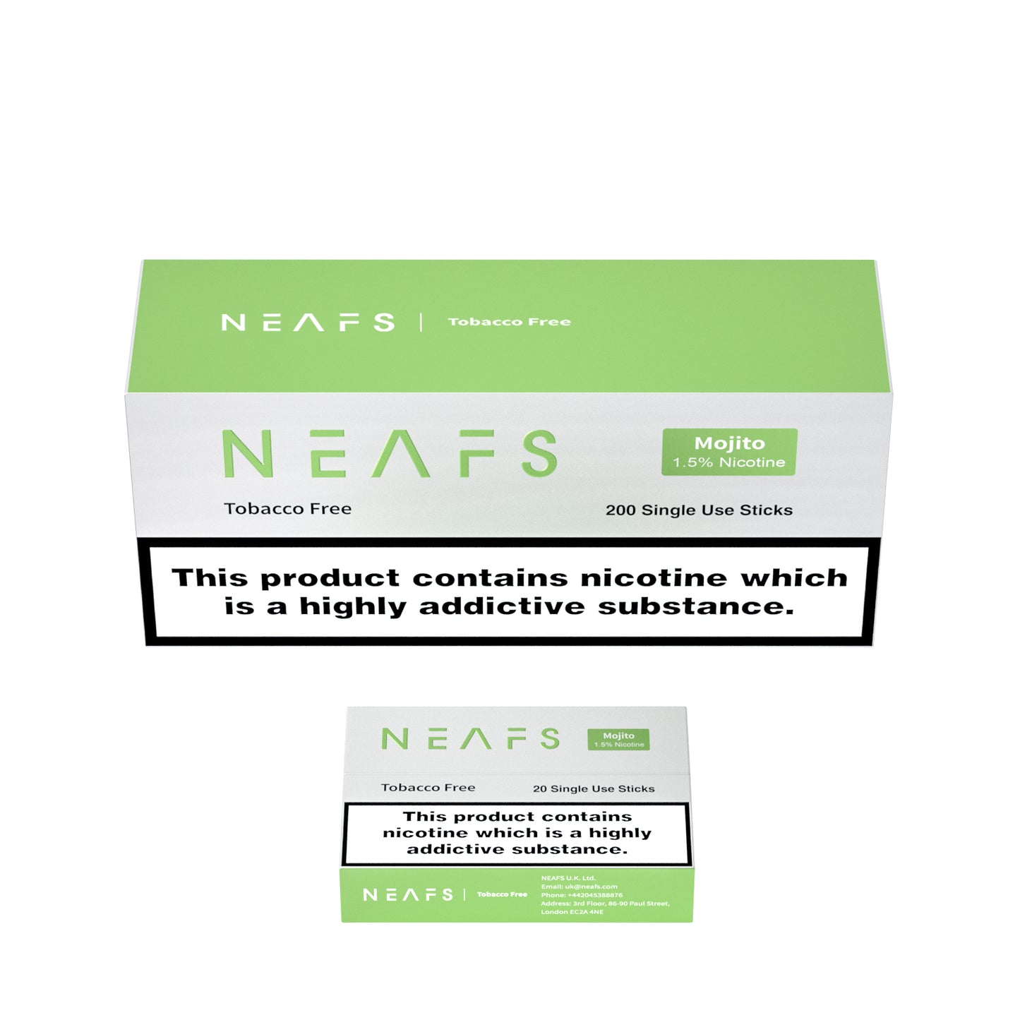 NEAFS Mojito Tobacco Free Heated Sticks – 200 Sticks