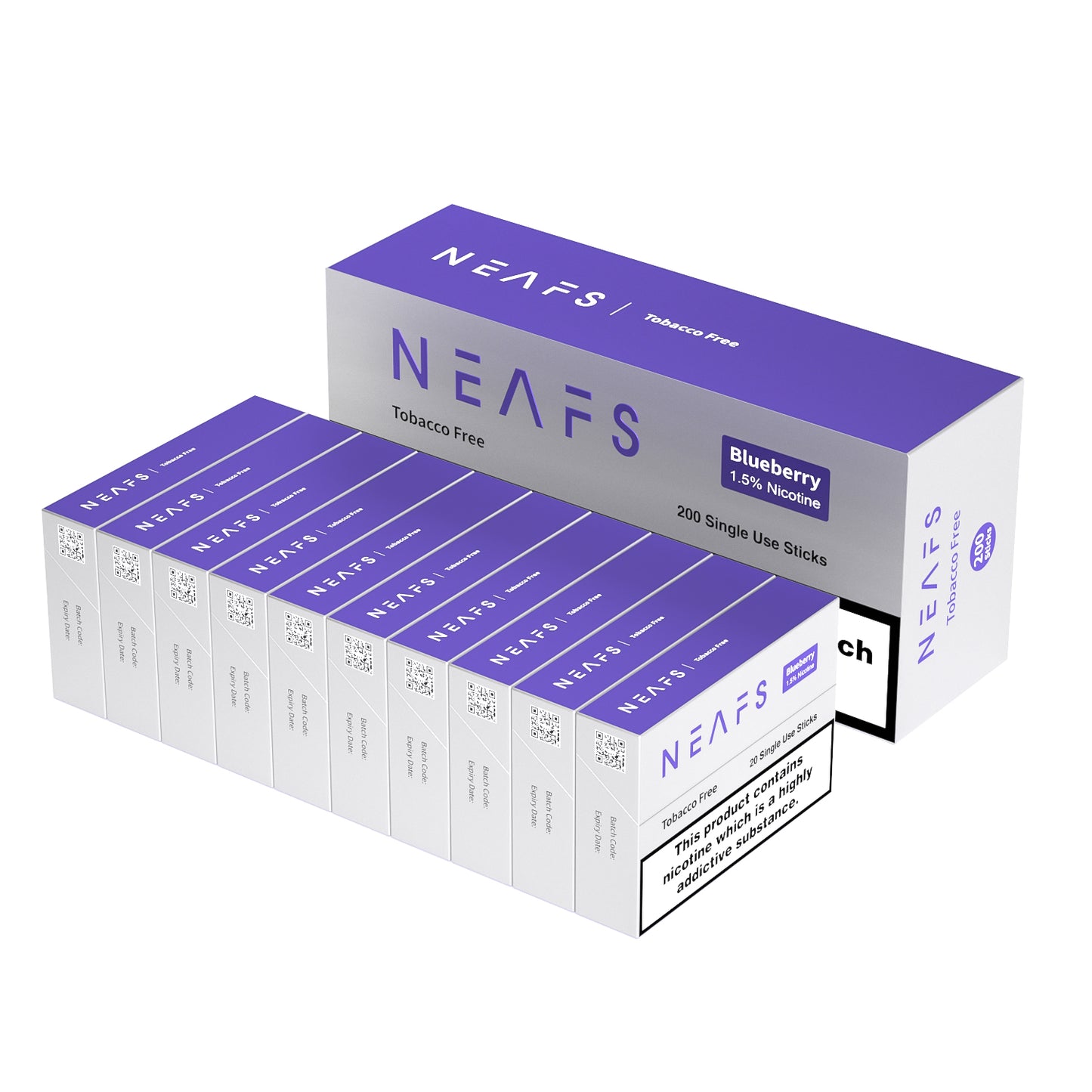 NEAFS Blueberry Tobacco Free Heated Sticks – 200 Sticks